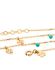 Retro Pompoms Clovers Anklet