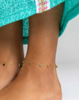 Retro Pompoms Palms Tree Anklet