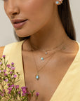 Roll On Necklace Star Diamonds