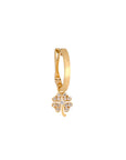 Pimp My Plain Creole Enamel Clover Diamonds Mono Earring