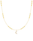 The 99 with a Fixed Moon Diamond Charm