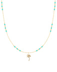 The 99 with a Fixed Palm Tree Diamond Charm