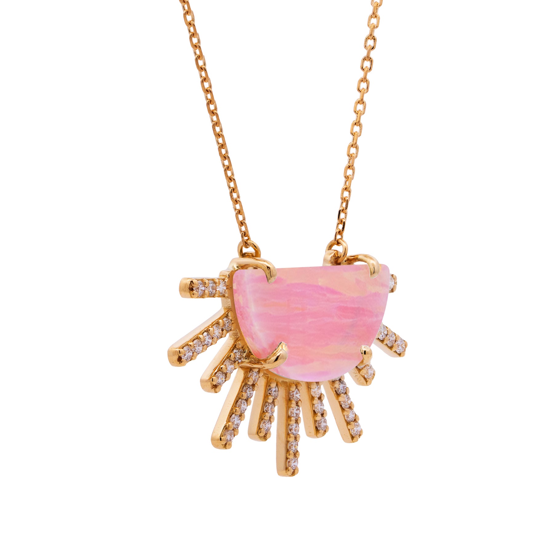 Sunrise Madness Diamonds Rays Necklace