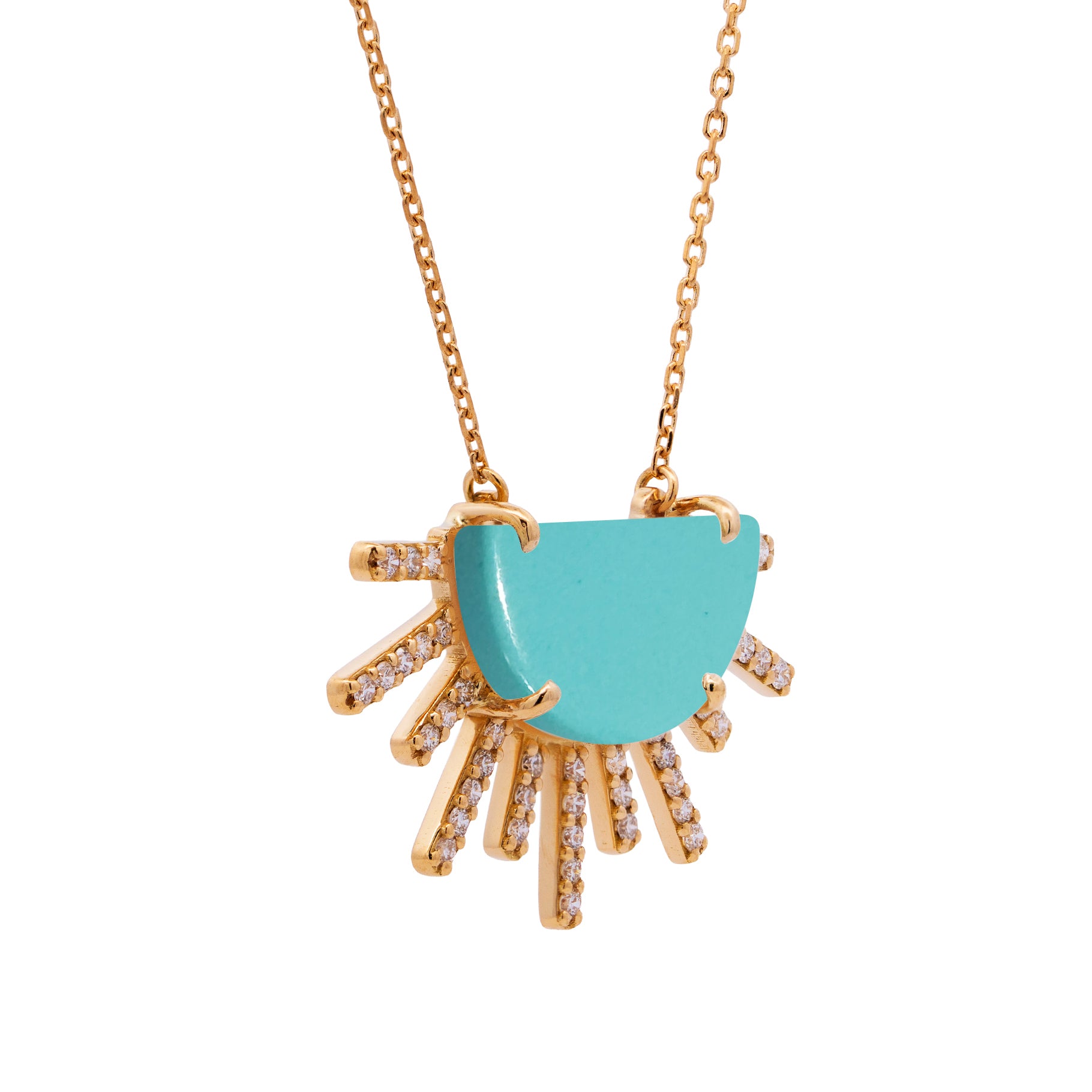 Sunrise Madness Diamonds Rays Necklace