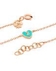 1 Initial Tiny Heart Bracelet