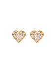 Heart Diamonds Studs