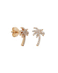 Palm Tree Diamonds Studs