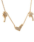 UAE Palm Tree Diamonds Necklace