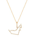 UAE Diamonds Outline with Forever Diamonds Clasp with 70 cm adjustable chain