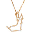 UAE Diamonds Outline with Forever Diamonds Clasp with 70 cm adjustable chain