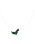 Invisible Thread with Lucky Stone Necklace- UAE