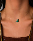Invisible Thread with Lucky Stone Necklace- UAE