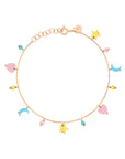 Charms Pompom Bracelet