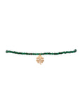 Malachite Clover Anklet