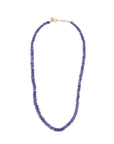 Rondelles Tanzanite Semi Precious Stones Necklace