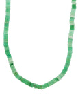 Rondelles Chrysoprase Semi Precious Stones Necklace