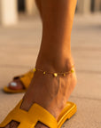 Charms Pompom Anklet Heart