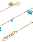 Charms Pompom Anklet Star