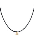 Mini Heart Diamonds Black Spinnel Semi Precious