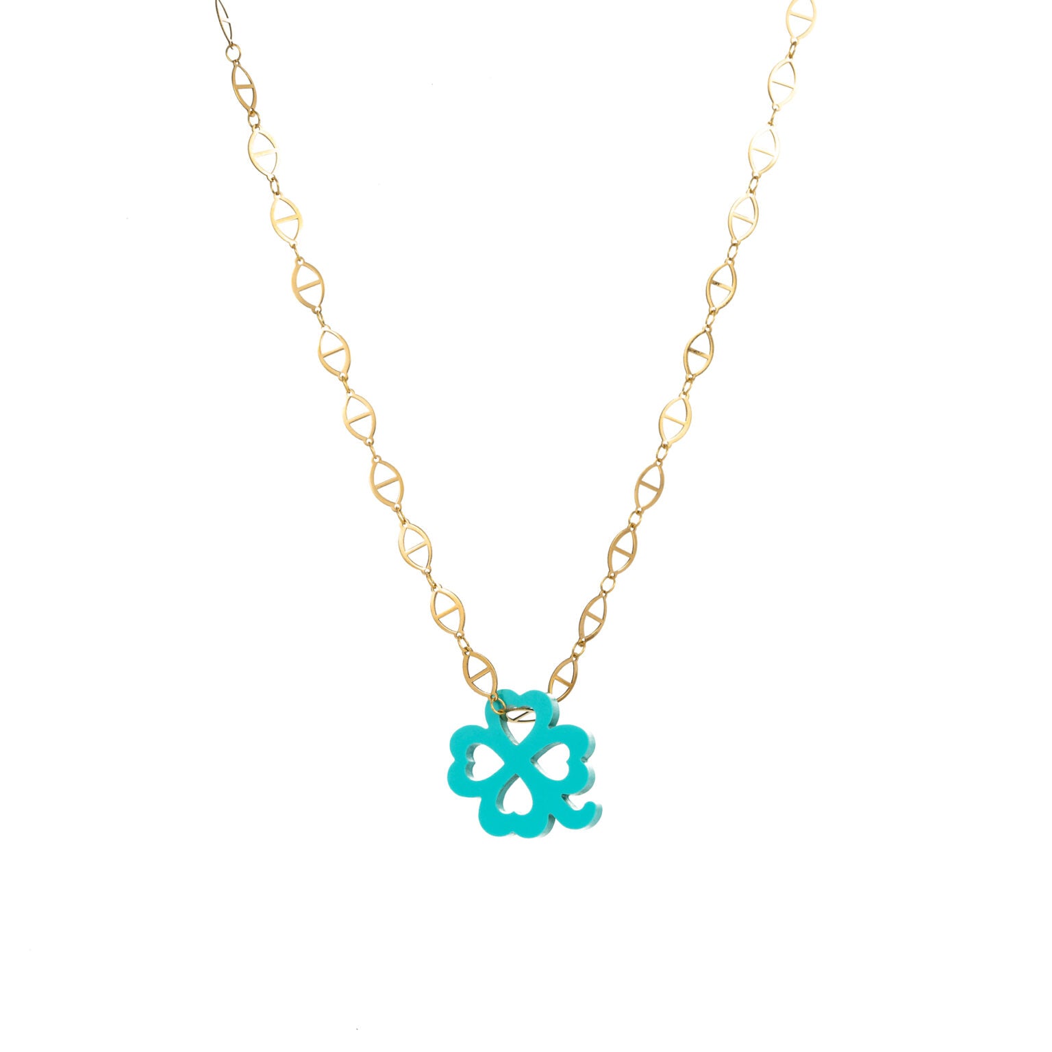 Charm Me Up Stone Pendant Clover