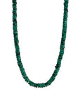 Rondelles Malachites Semi Precious Stones Necklace