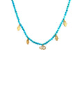 The Religious One- Semi-precious Turquoise (fatimas & Allah) Necklace