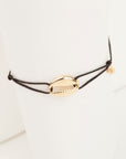 My African Cowrie Shell Cord Bracelet
