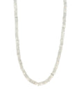 Rondelles Rainbow Moonstones Semi Precious Stones Necklace