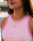 Sea Shells Pompons Necklace