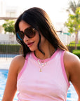 Sea Shells Pompons Necklace