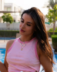 Sea Shells Pompons Necklace