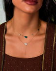 KSA Palm Tree Enamel Necklace