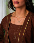 UAE Palm Tree Diamonds Necklace