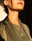 Allah Black Diamonds Gold Necklace