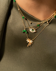 Palm Tree Matte Necklace