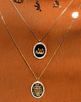 Not So Vintage Ayat El Kurssi Oval Pavé Diamonds Necklace