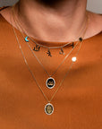 Not So Vintage Allah Oval Pavé Diamonds Necklace
