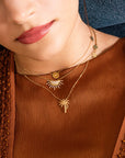 Palm Tree Matte Necklace