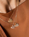 Plain Allah Diamonds Necklace