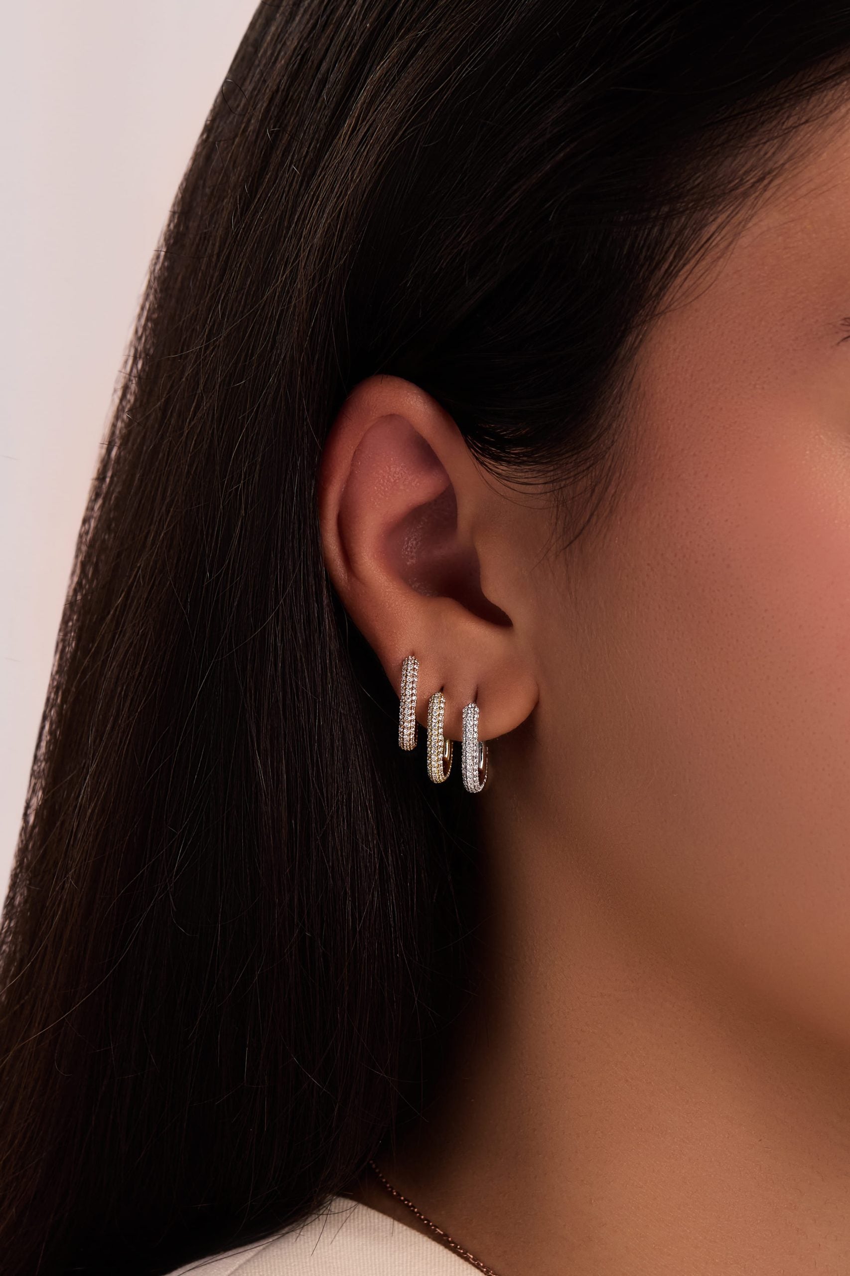 Mono Diamond Bridge Earrings