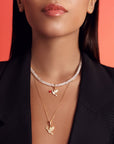 Rondelles Rainbow Moonstones Semi Precious Stones Necklace