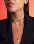 Diamonds And Rectangles Pompons Necklace
