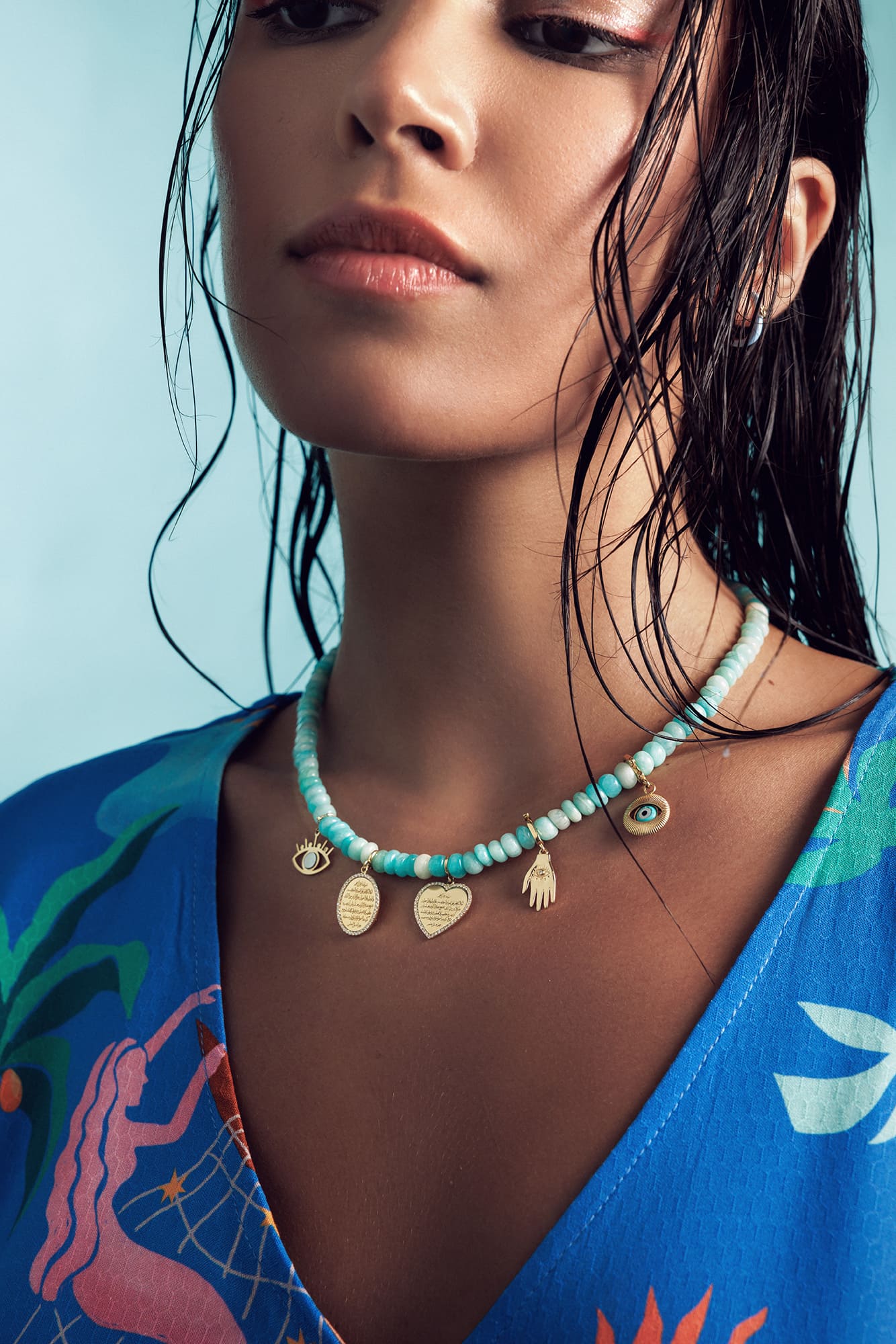 Rondelle Amazonite Rondes Necklace