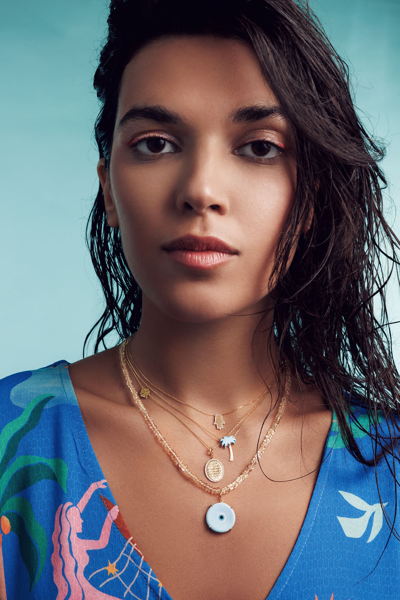 Realistic Palm Tree Necklace