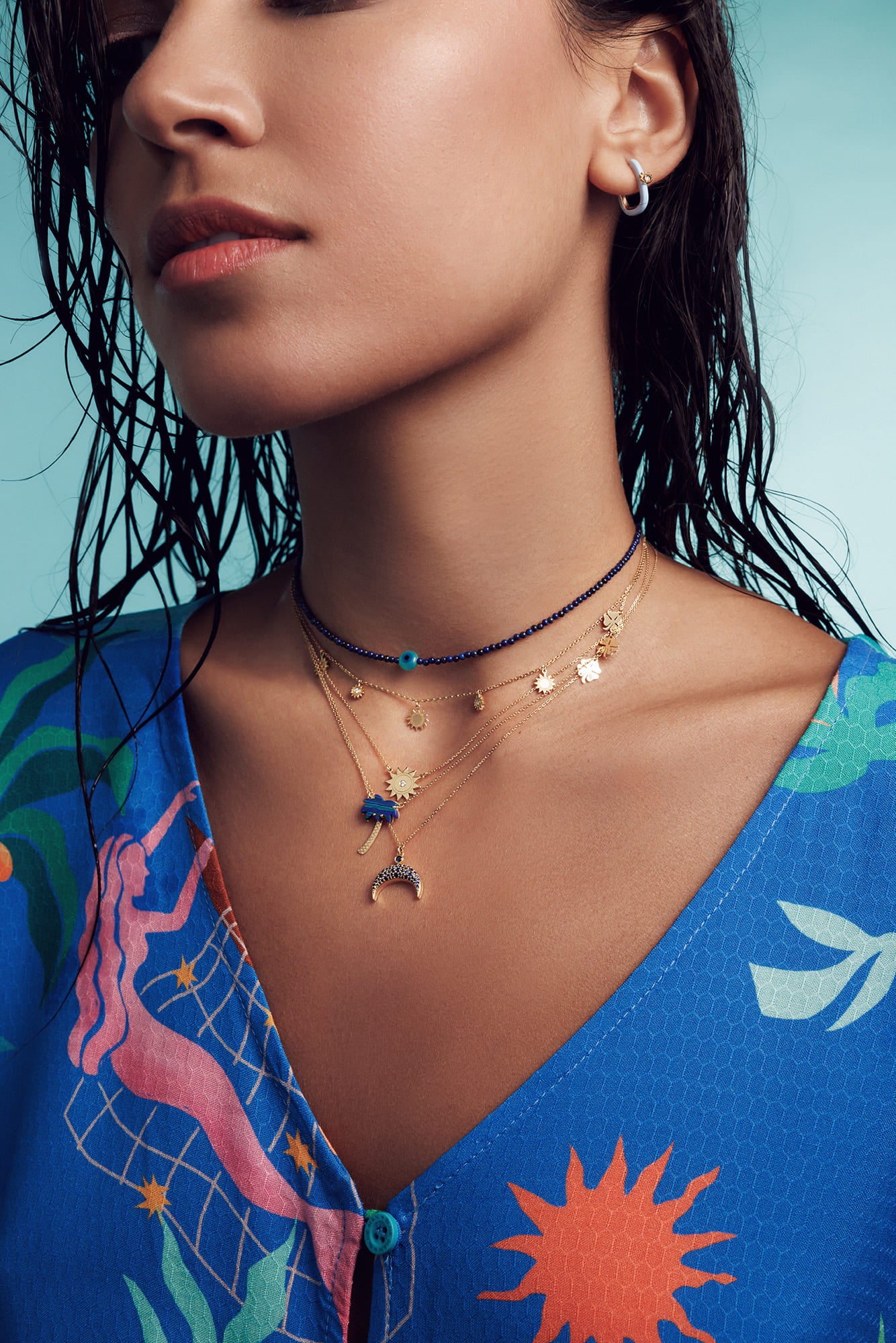 Realistic Palm Tree Necklace