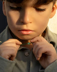 EYE SEMI PRECIOUS WITH SILVER CLASP- Kids