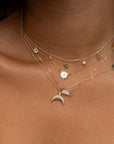 So Precious Moonstone Pave Diamonds Necklace