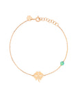 Clover With 1 Bead Bracelet