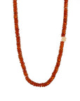 Rondelles Carnelian Semi Precious Stones Necklace