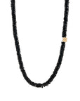 Rondelles Black Spinel Semi Precious Stones Necklace